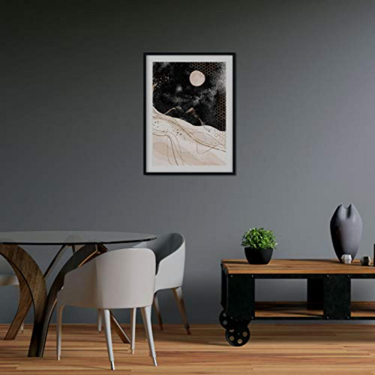 POSTER Set mit 4 Abstrakte Formen und Figuren Braun A4 Rahmenlos - Klar, Papier (29.7/3cm) - Nacnic