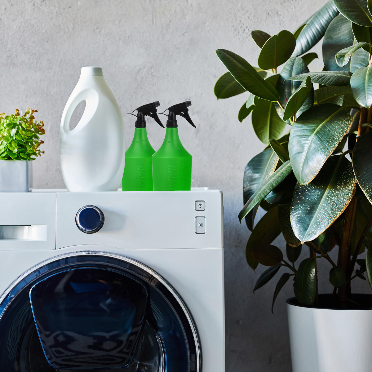 2xSPRÜHFLASCHE - Grün, Kunststoff (12/25/10cm) - Relaxdays