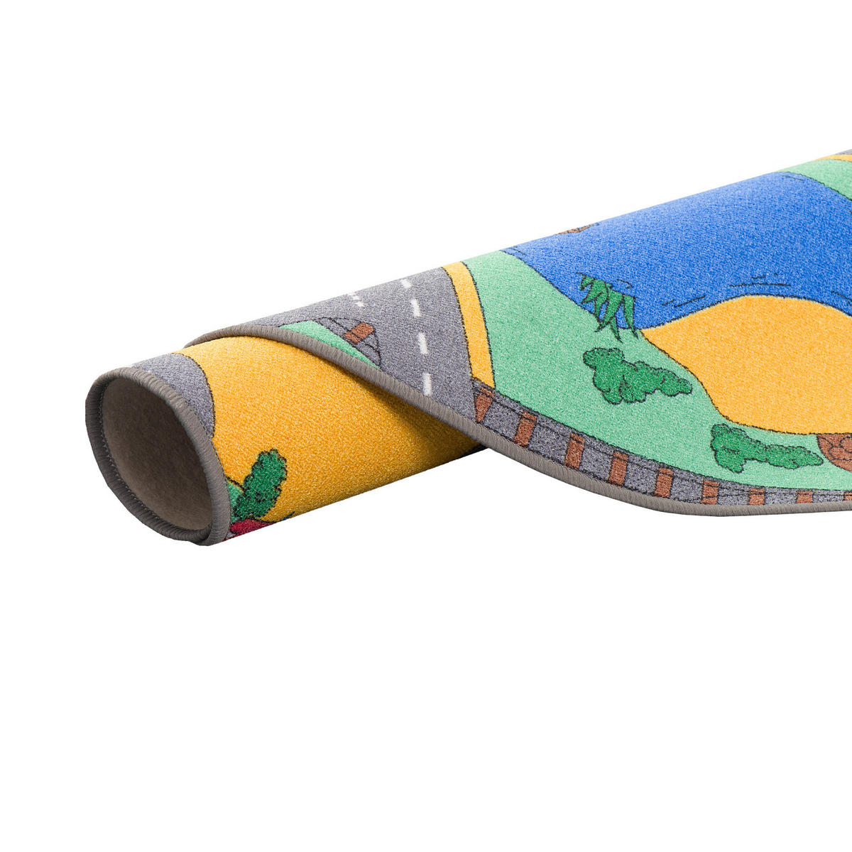 STRASSENTEPPICH RUND - Grün, Textil (200/200cm) - Snapstyle