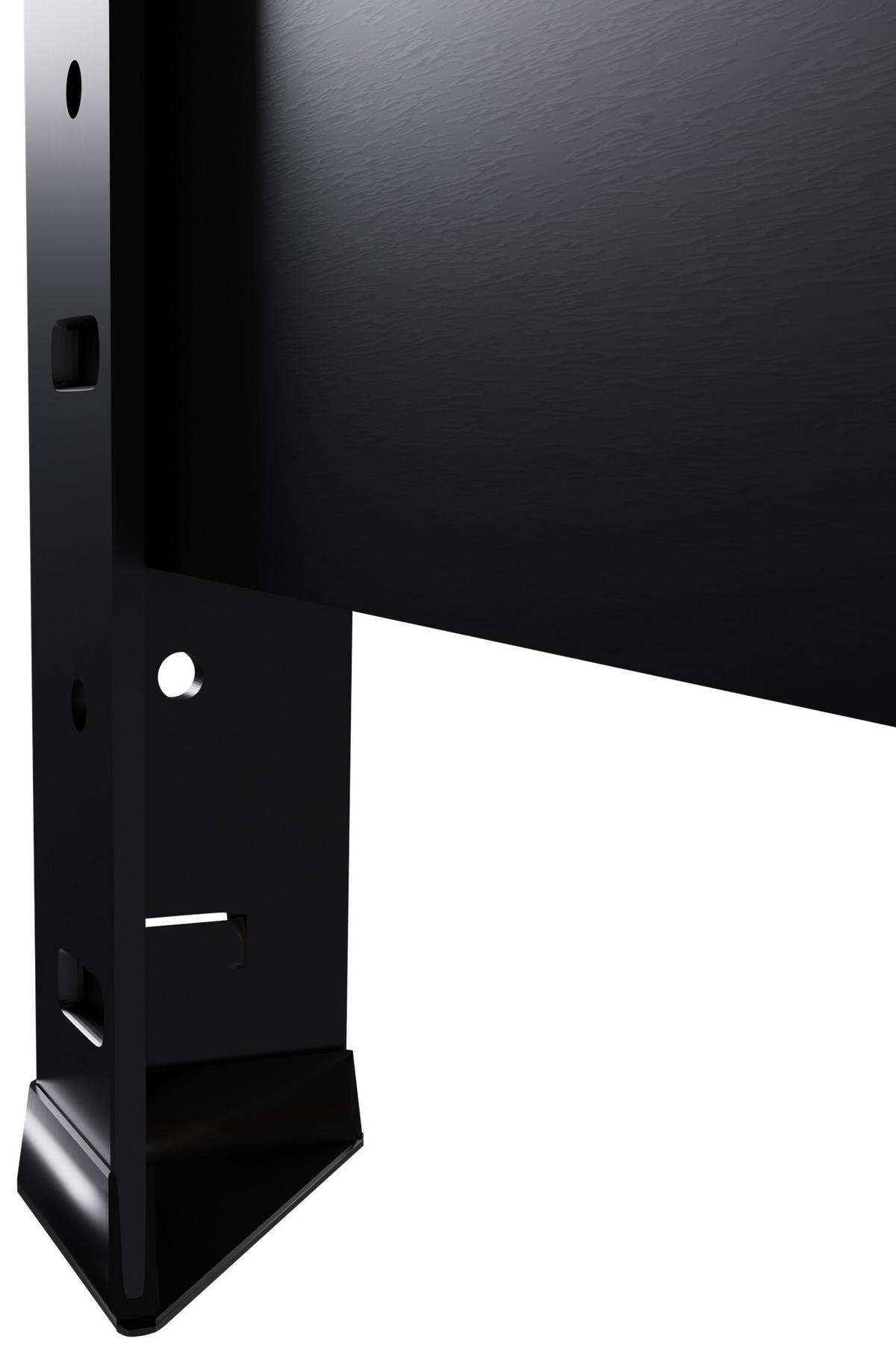 REGALSYSTEM 2 Lagerregal mit 1 Eckregal Metall schwarz - Schwarz, Metall (160/180/160cm) - CLP