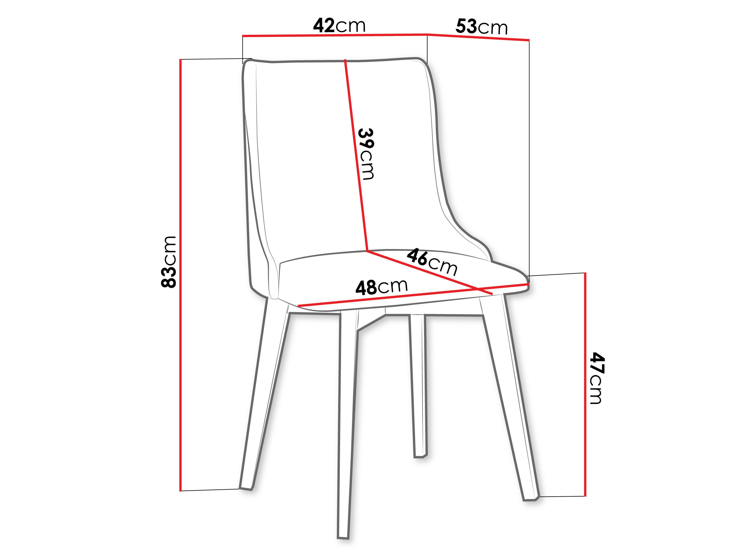 Thumbnail - Mirjan24 Esszimmerstuhl, Grau, Schwarz, Textil, Buche, 1-Sitzer, Rechteckig, 48x83x53 cm, Esszimmer, Stühle, Esszimmerst...