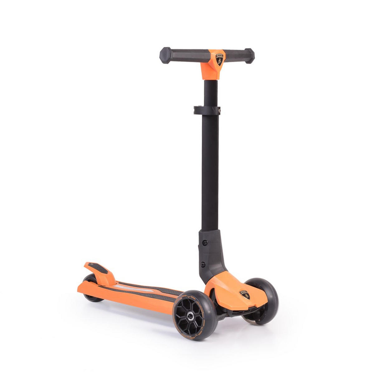 KINDERROLLER Lamborghini orange klappbar PU-Räder ABEC-7 LED-Räder Bremse - Orange, Metall (59/30/82cm)