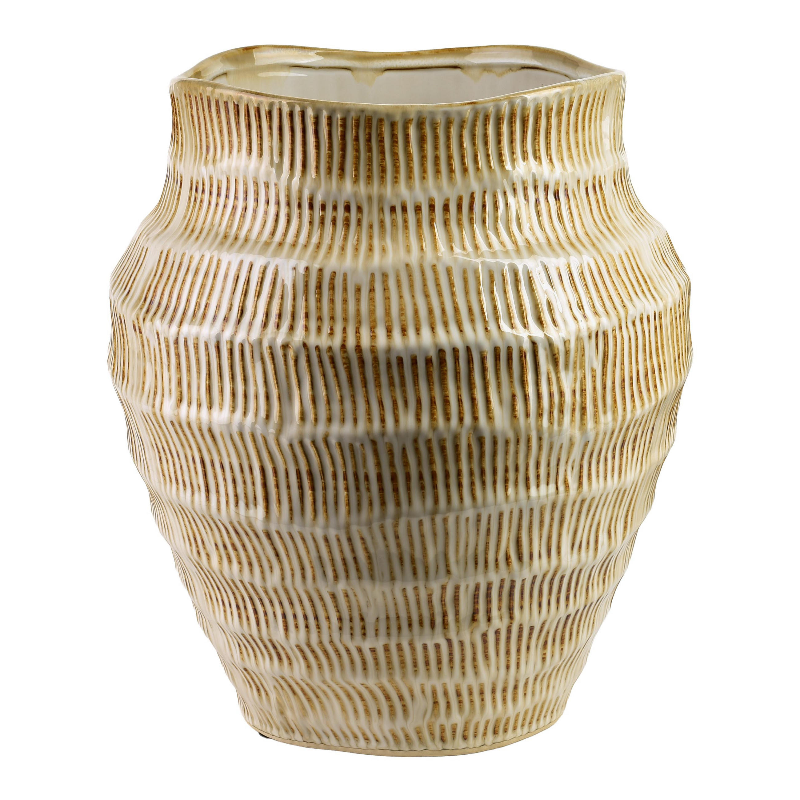Mondex Vase Beige 36 cm