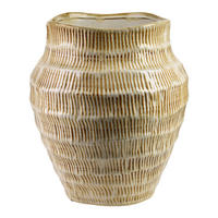 VASE MANON aus beiger Keramik - Beige, Keramik (36cm) - Mondex