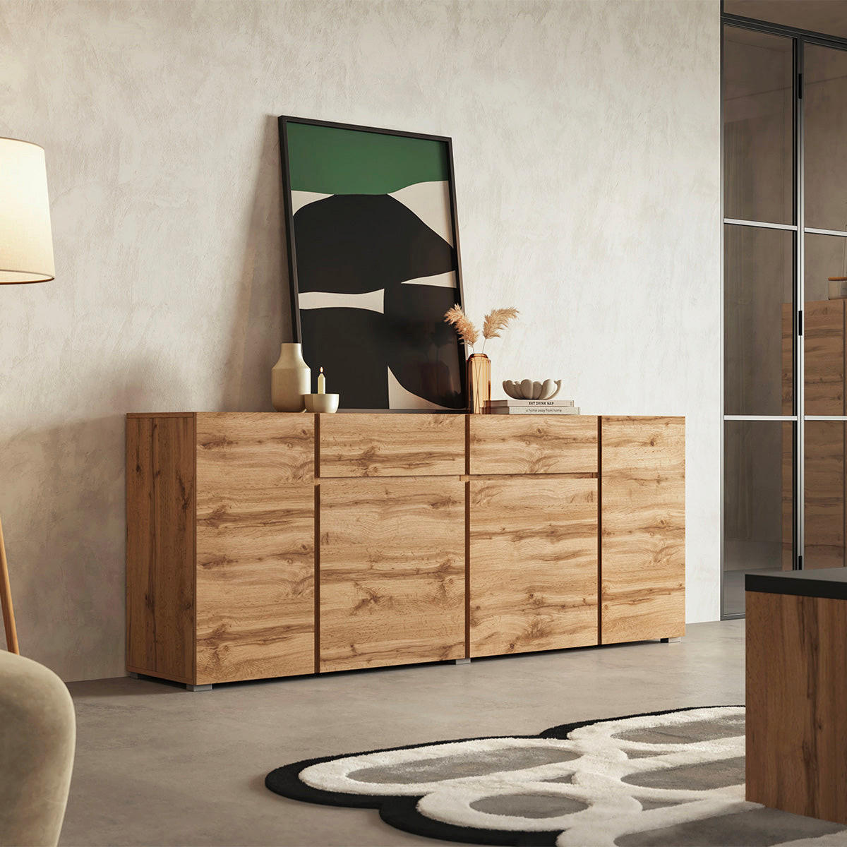 SIDEBOARD Maxis Holz - Braun, Holzwerkstoff (195/78/40cm) - Petits-meubles