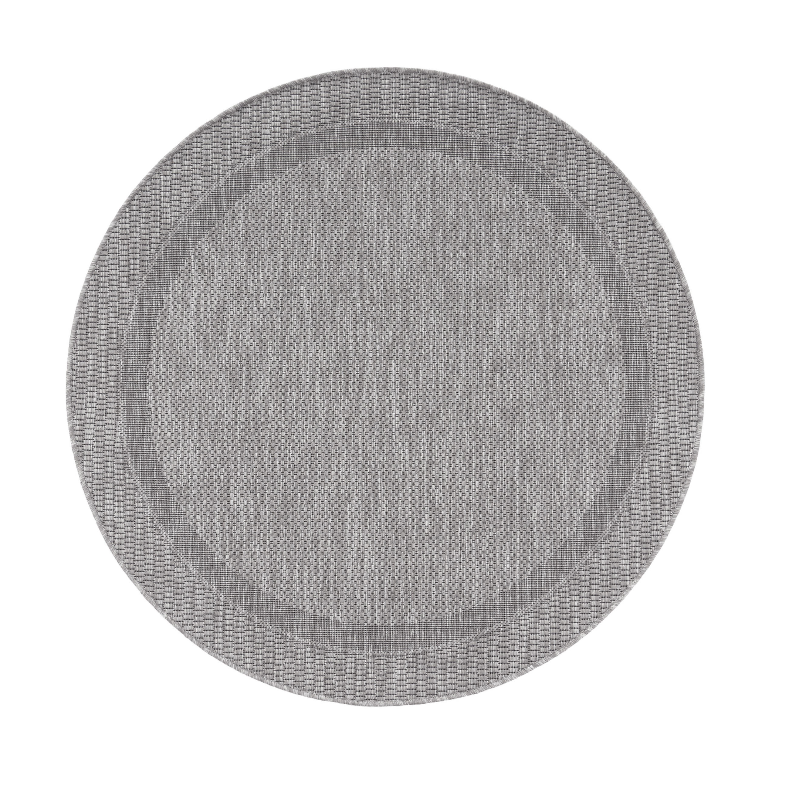 OUTDOORTEPPICH 120/120 cm Roma 272 - Grau, Textil (120/120cm) - Paco Home