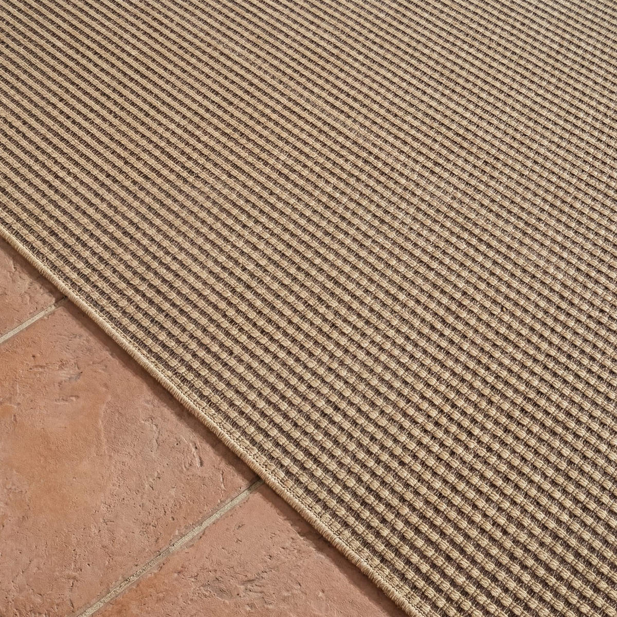 WAREGEM 628 BEIGE 160D - Beige, Kunststoff (160/160cm) - Paco Home