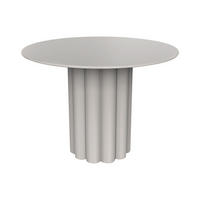 BEISTELLTISCH aus Metall - Cremefarben - WODOLI - Hellgrau, Metall (63/63/45.5cm) - Vente-Unique