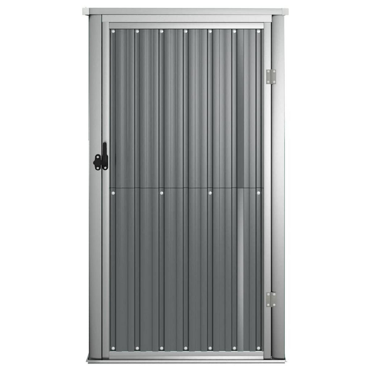 GERÄTEHAUS Grau 88/89/161 Cm Verzinkter Stahl - Grau, Metall (88/161/89cm) - vidaXL
