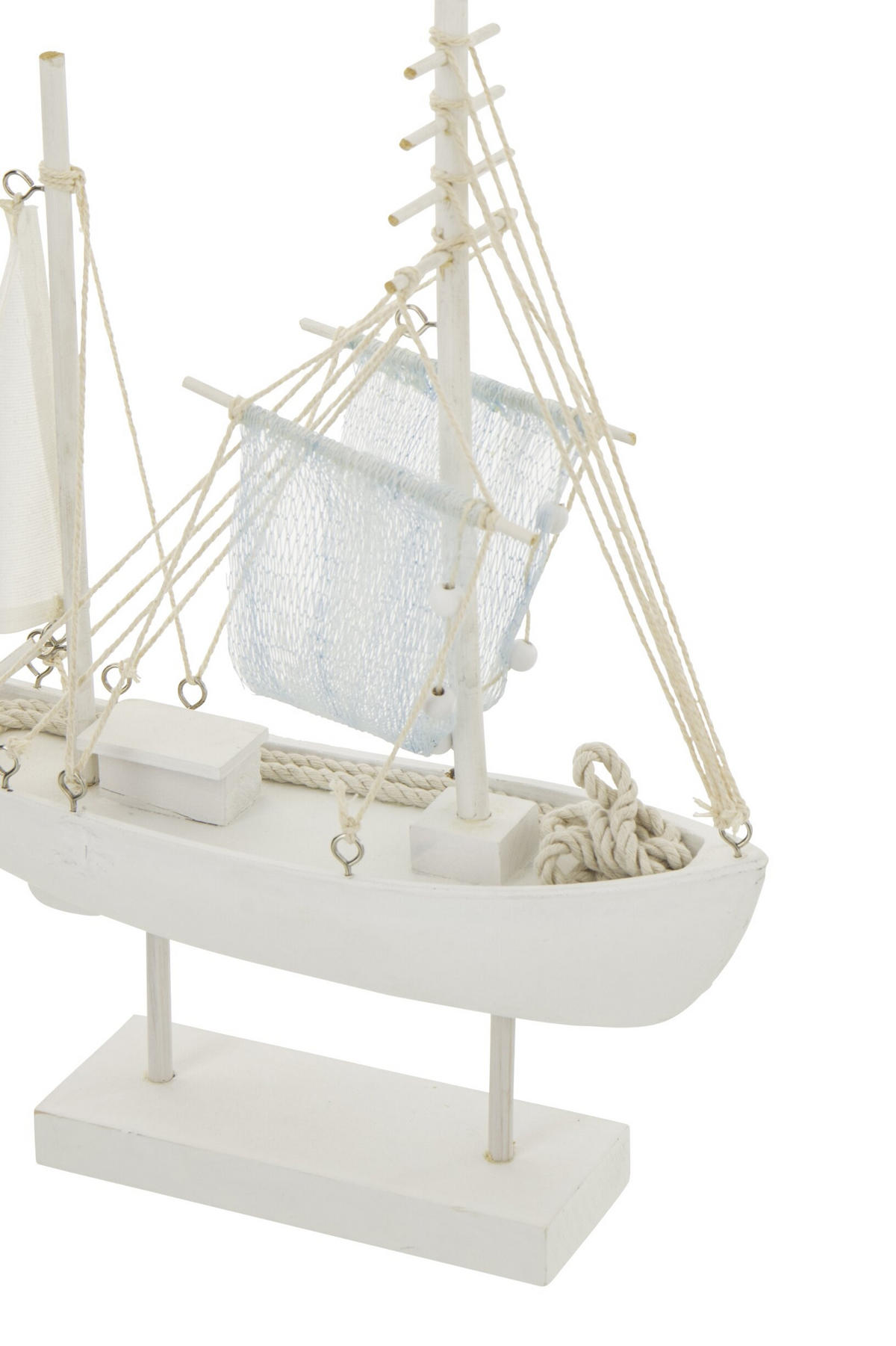 DEKOOBJEKT BOOT - Weiß, Holz (8/41/28.5cm) - J-Line