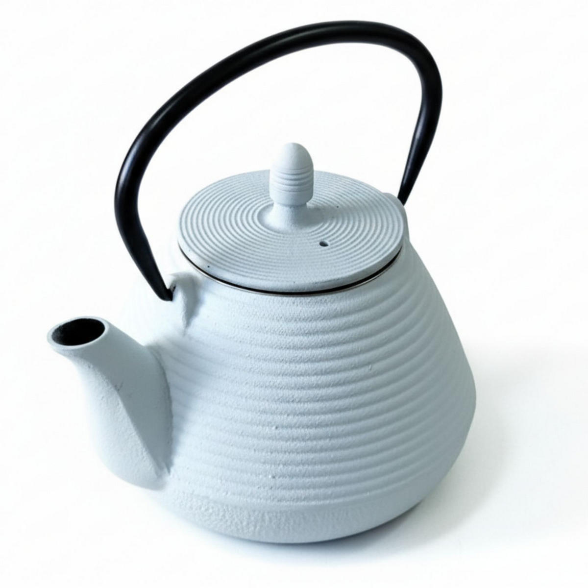 TEEKANNE Gusseisen Yuki 1000 ml - Weiß, Metall (1L) - AROMELIO