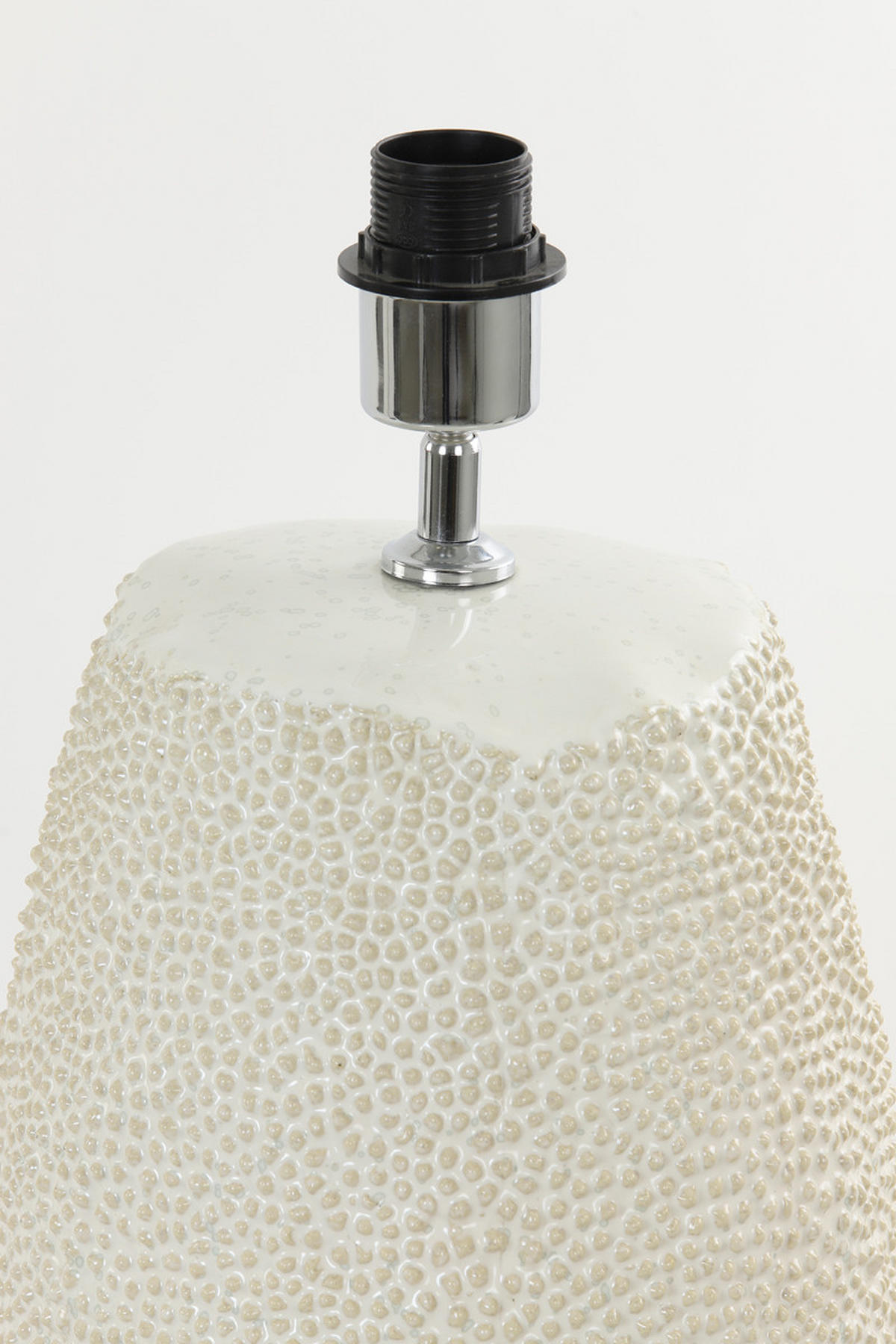 LAMPENFUSS Kyara Weiß Ø34,5/59 cm - Weiß, Keramik (34.5/34.5/59cm) - Light & Living