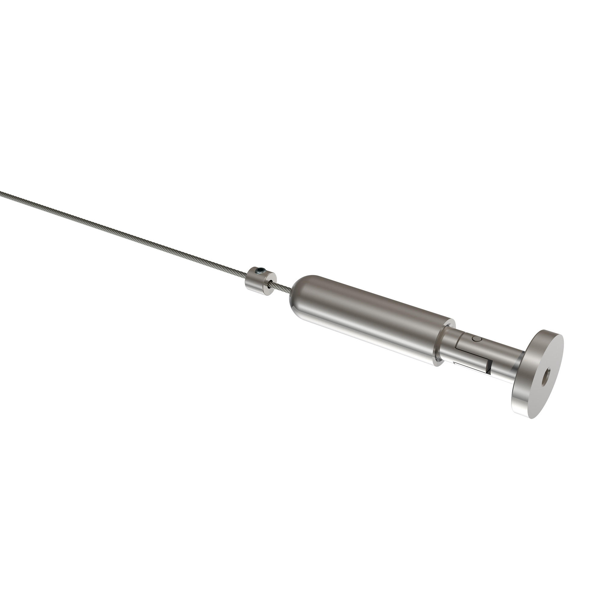 SEILSPANNGARNITUR/SEILSPANNER-SET Davis 500 cm Seil, Vernickelt - Silberfarben, Metall (2.5/2.5/5cm) - INTERDECO