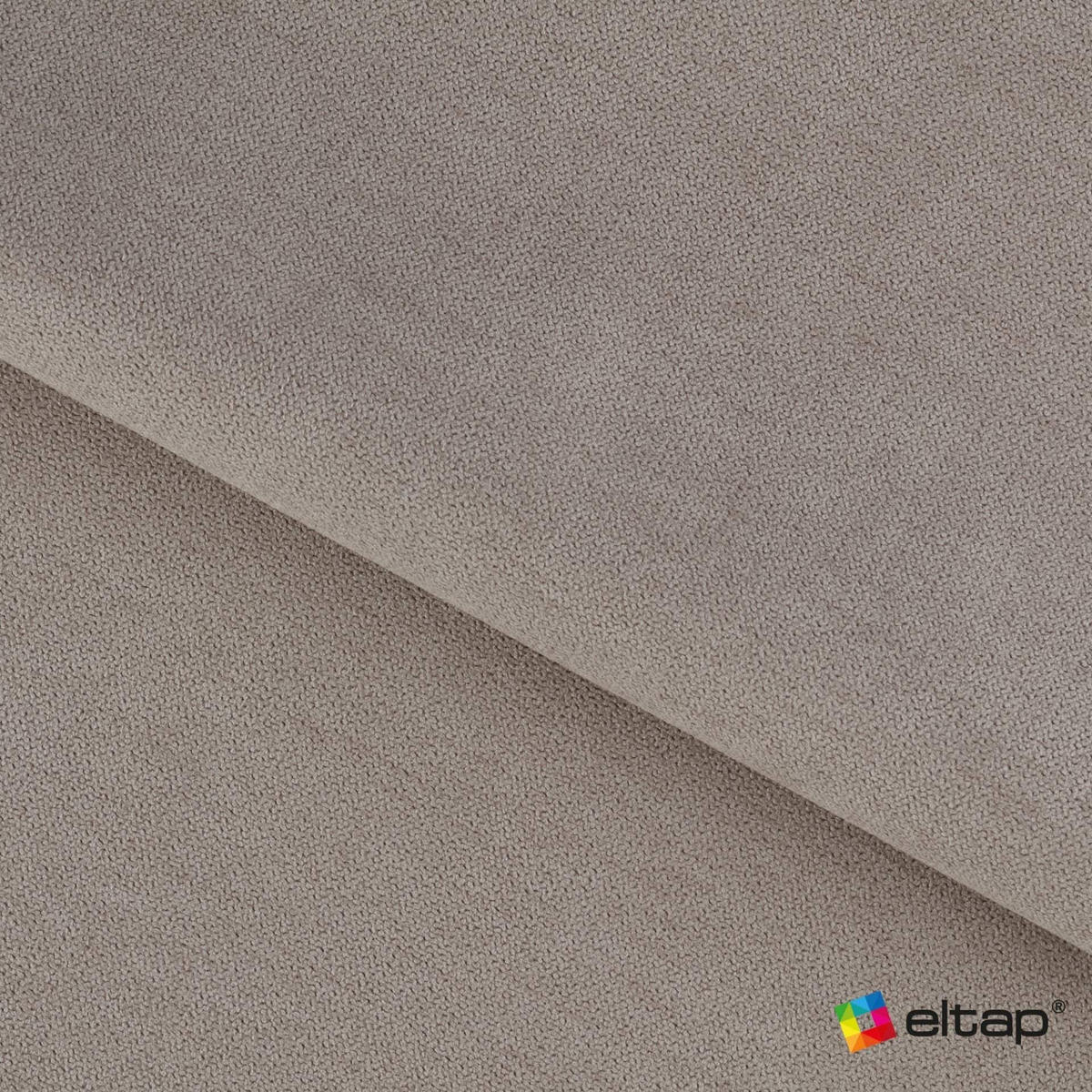 WOHNLANDSCHAFT mit Schlaffunktion und Bettkasten - Taupe/Silberfarben, Textil/Metall (202/92/347cm) - Eltap