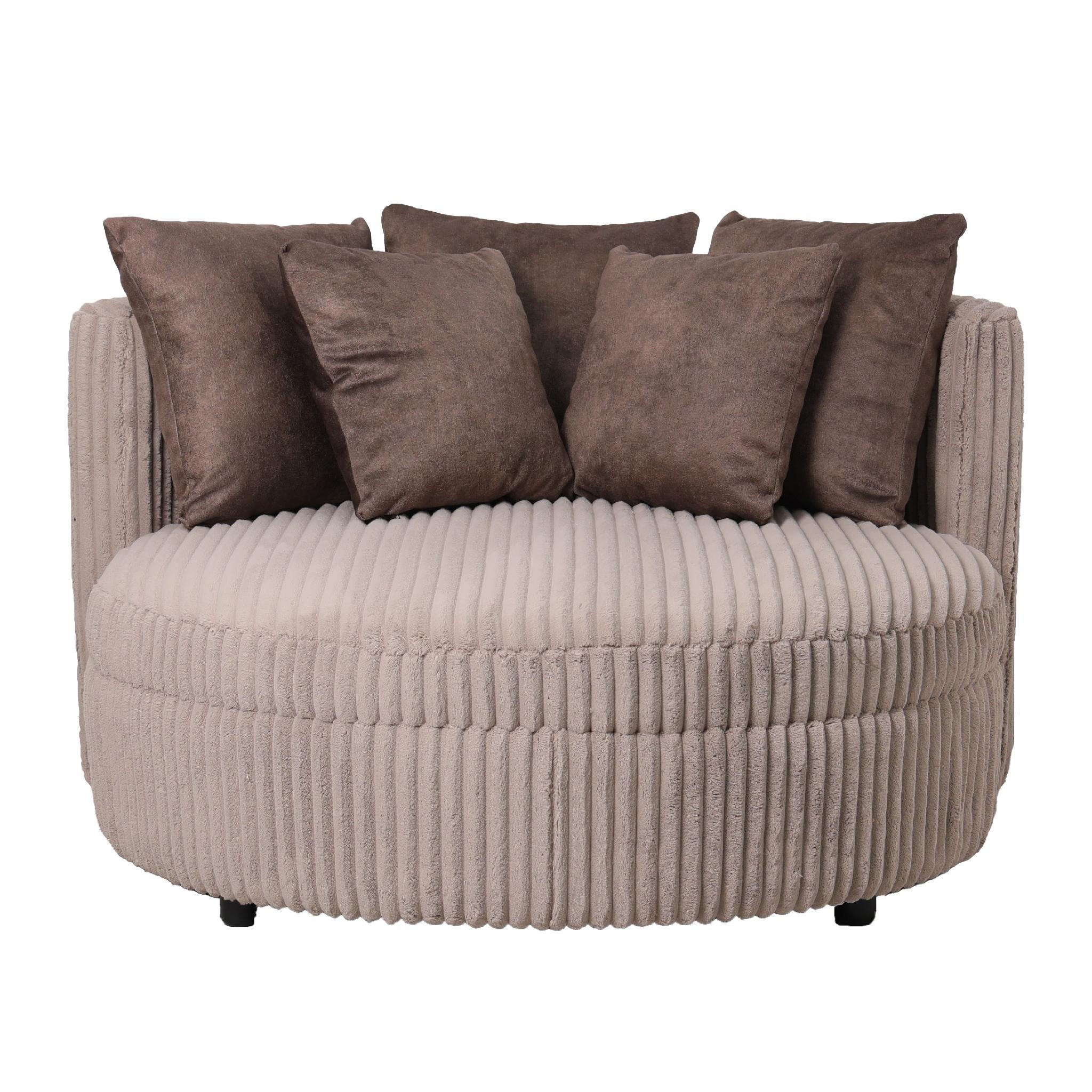 Ptmd Collection Sessel Taupe 121x68x121 cm