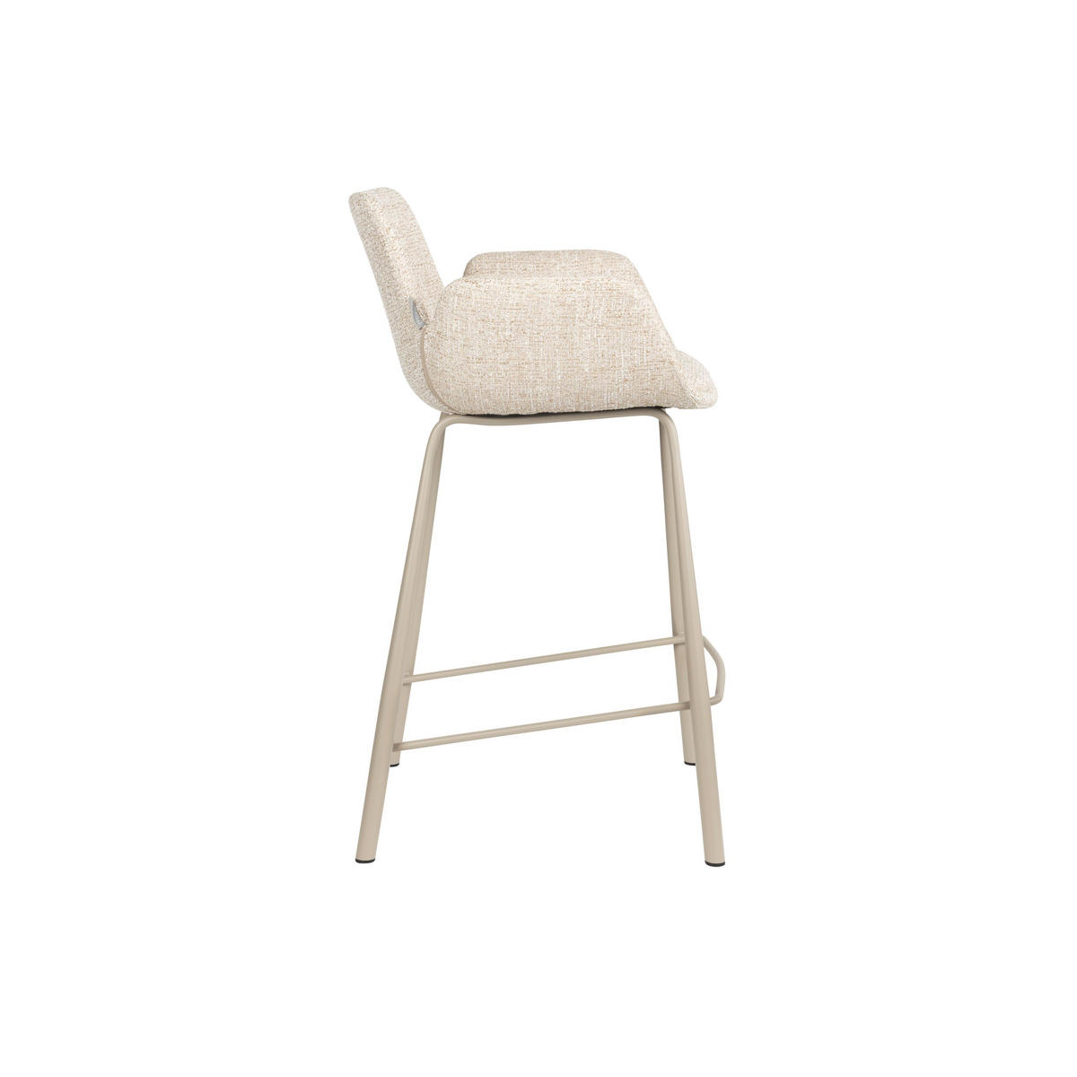 BARHOCKER Brit Rückenlehne 67,5 cm Beige - 2 er Set - Beige, Kunststoff (57/91.5/54cm) - Zuiver