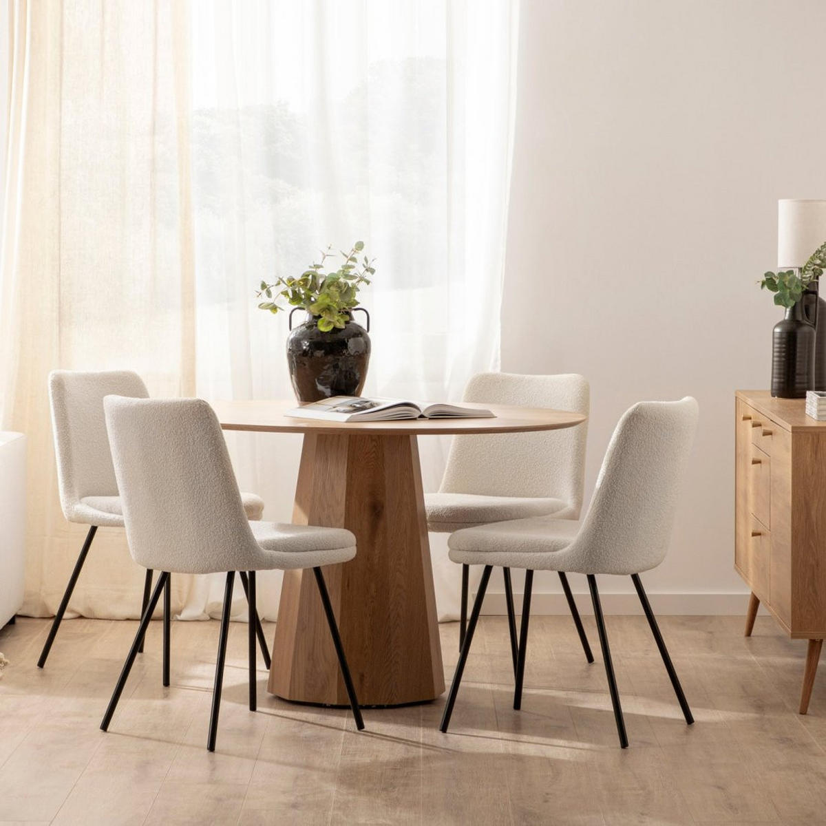 ESSZIMMERSTUHL Tera Beige 46 cm x 83 cm - Beige, Textil (46/83/61cm) - Klast Home