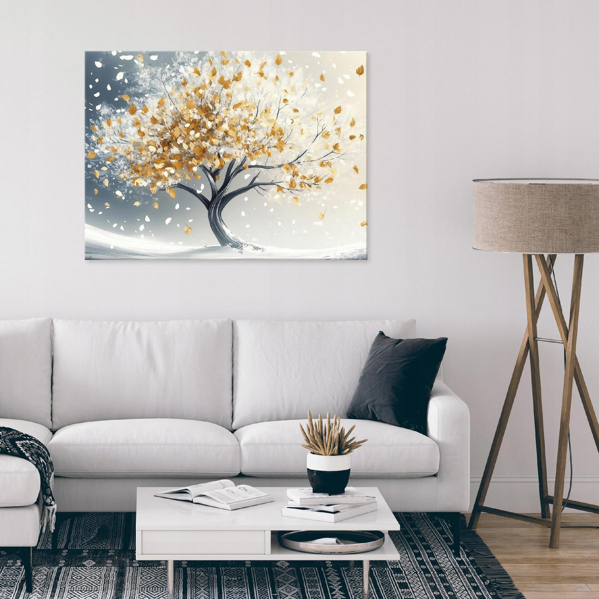 LEINWANDBILD Blumen Abstrakt Modern 100x70 - Multicolor, Holzwerkstoff (100/70cm) - Wallarena