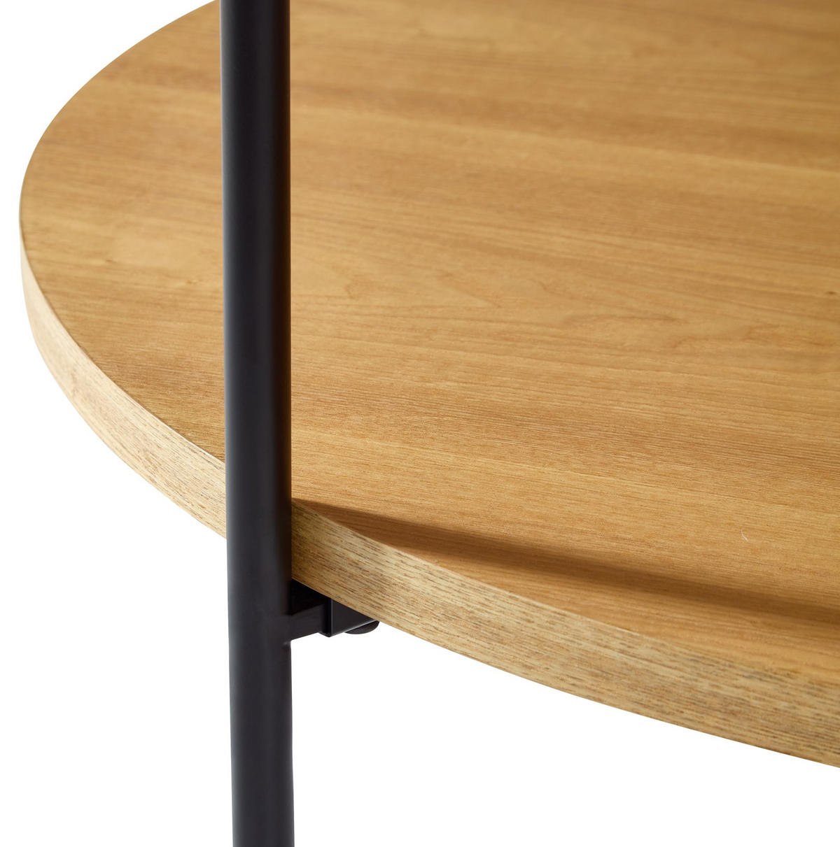 COUCHTISCH 69/69/38 cm Natur aus Massivholz und MDF mit 2 Ebenen - Naturfarben, Holzwerkstoff (69/69/38cm) - OKWISH