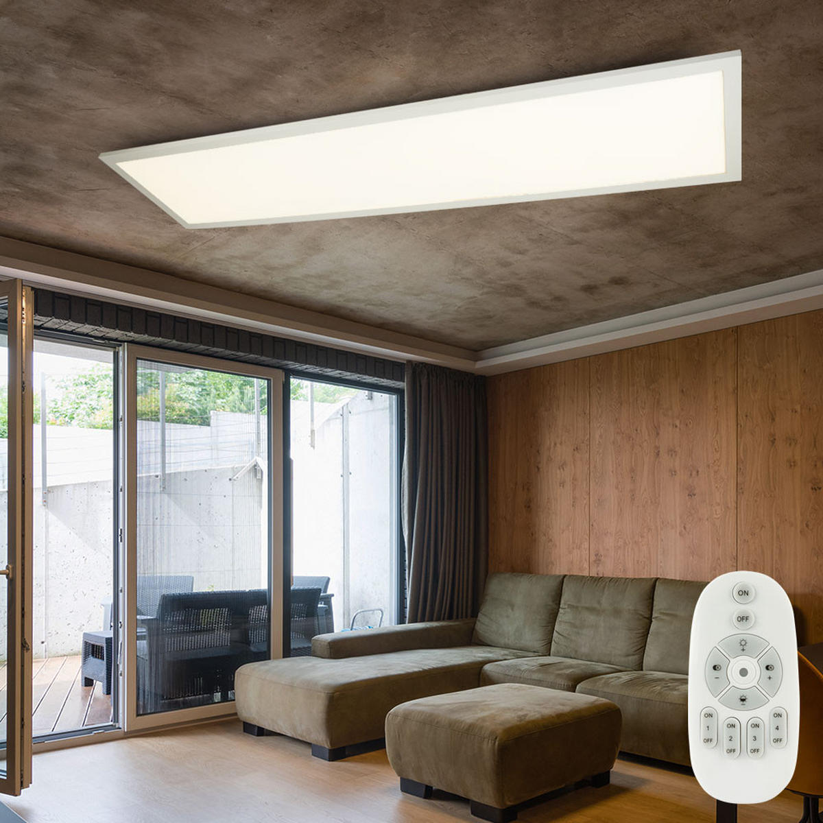 LED DECKENLEUCHTE ROSI Aluminium Weiß - Weiß, Metall (80/20/5cm)