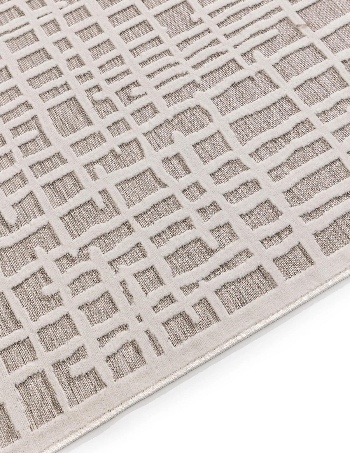 OUTDOORTEPPICH Flora Beige 200x300 cm - Creme, Kunststoff (200/300cm) - benuta