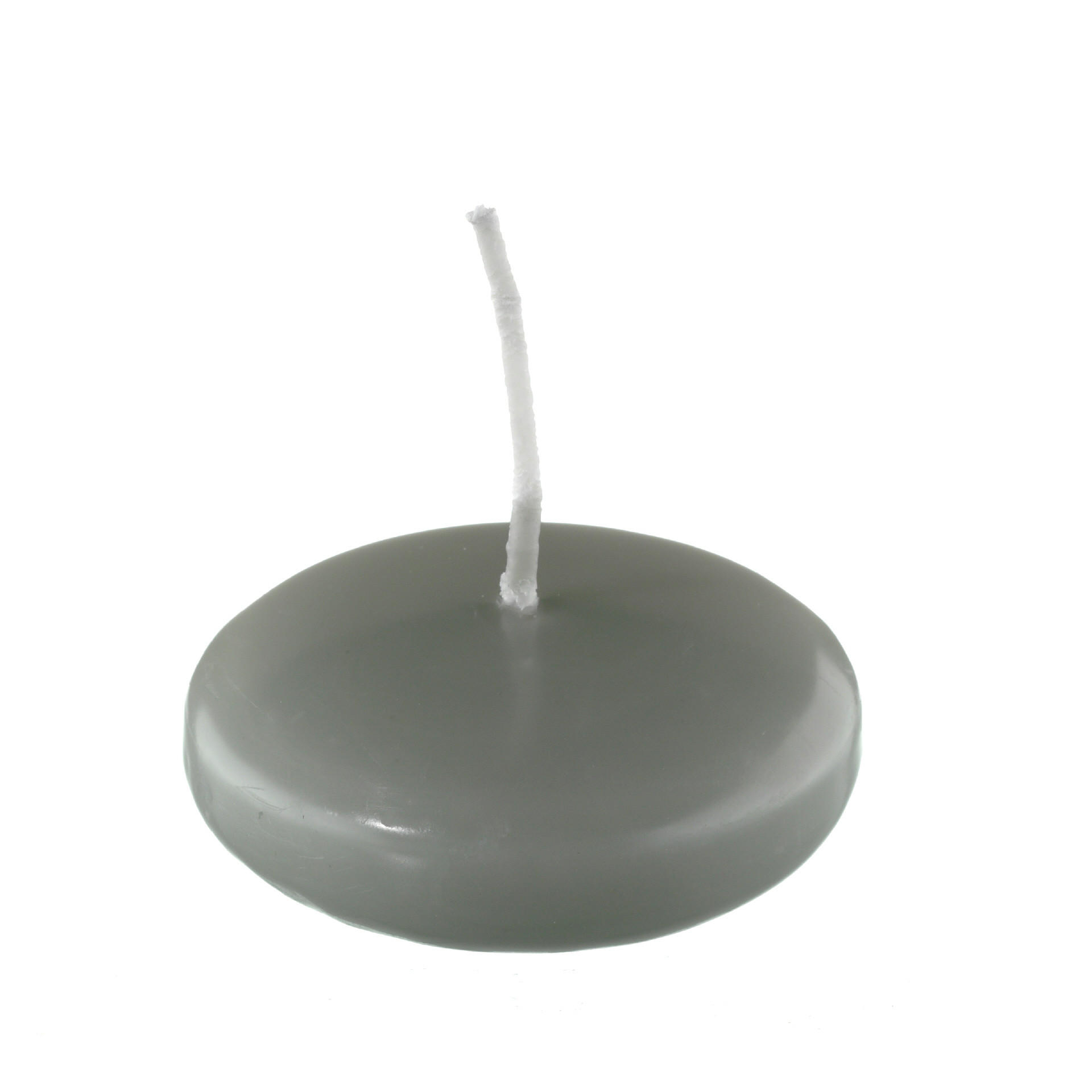 SCHWIMMKERZEN Antik Grün 26 x Ø 42 mm, 8 Stück - Salbeigrün, Paraffin (4.2/2.6/2.6cm) - Kopschitz Kerzen