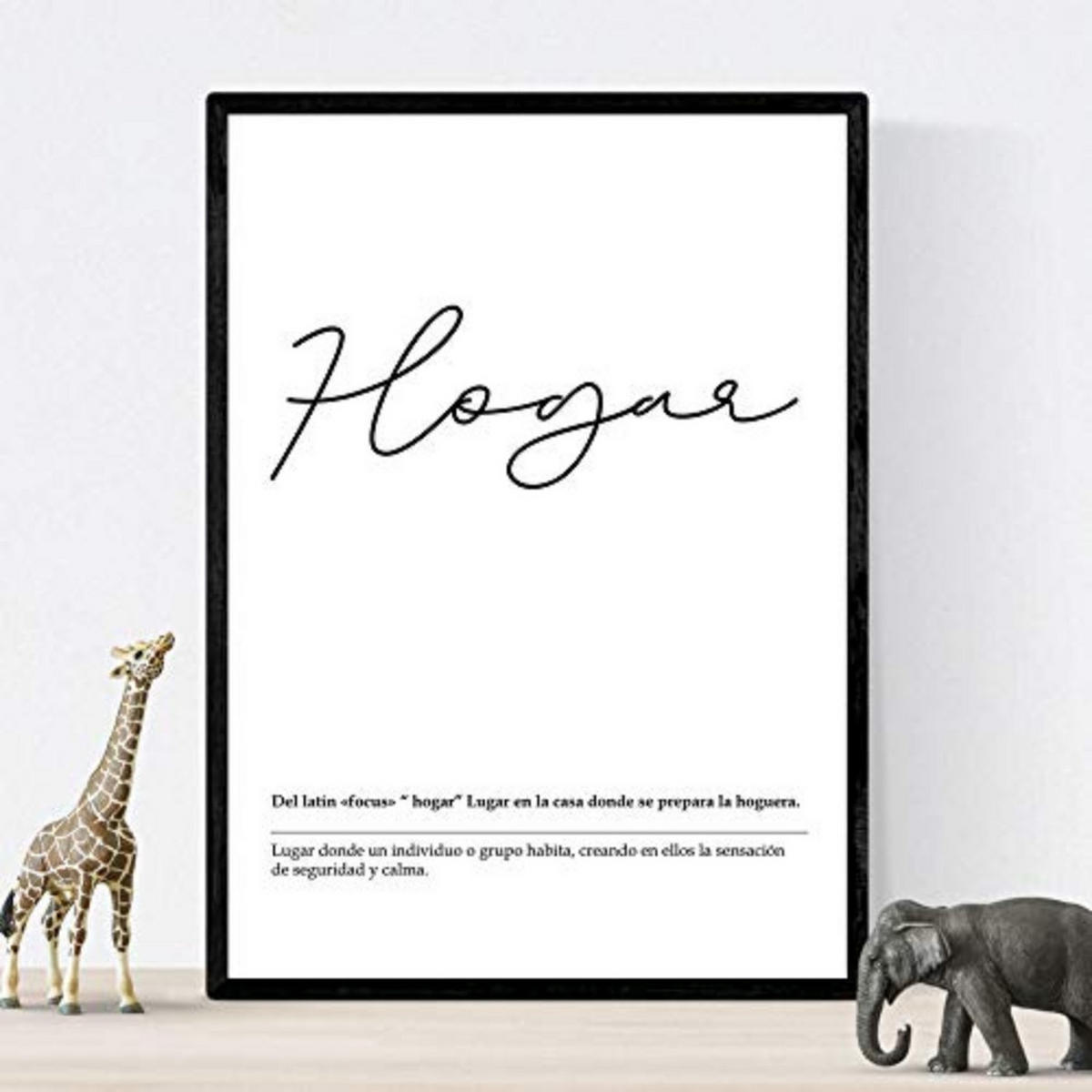 POSTER Nordische Schwarz-Weiß – Home A4 Rahmenlos - Klar, Papier (29.7/5/21cm) - Nacnic