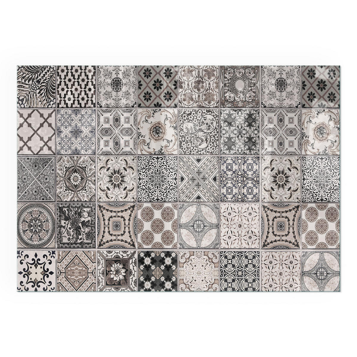 GLASPLATTE für Kamin 100x70 cm - Schwarz, Glas (100/70/0.4cm) - TULUP