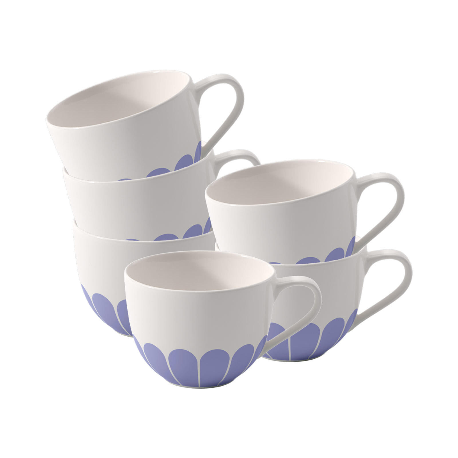KAFFEETASSEN Fleur Couleur Bleu 160 ml 6er Set - Blau, Keramik (0.16L) - Villeroy & Boch