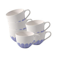 KAFFEETASSEN Fleur Couleur Bleu 160 ml 6er Set - Blau, Keramik (0.16L) - Villeroy & Boch
