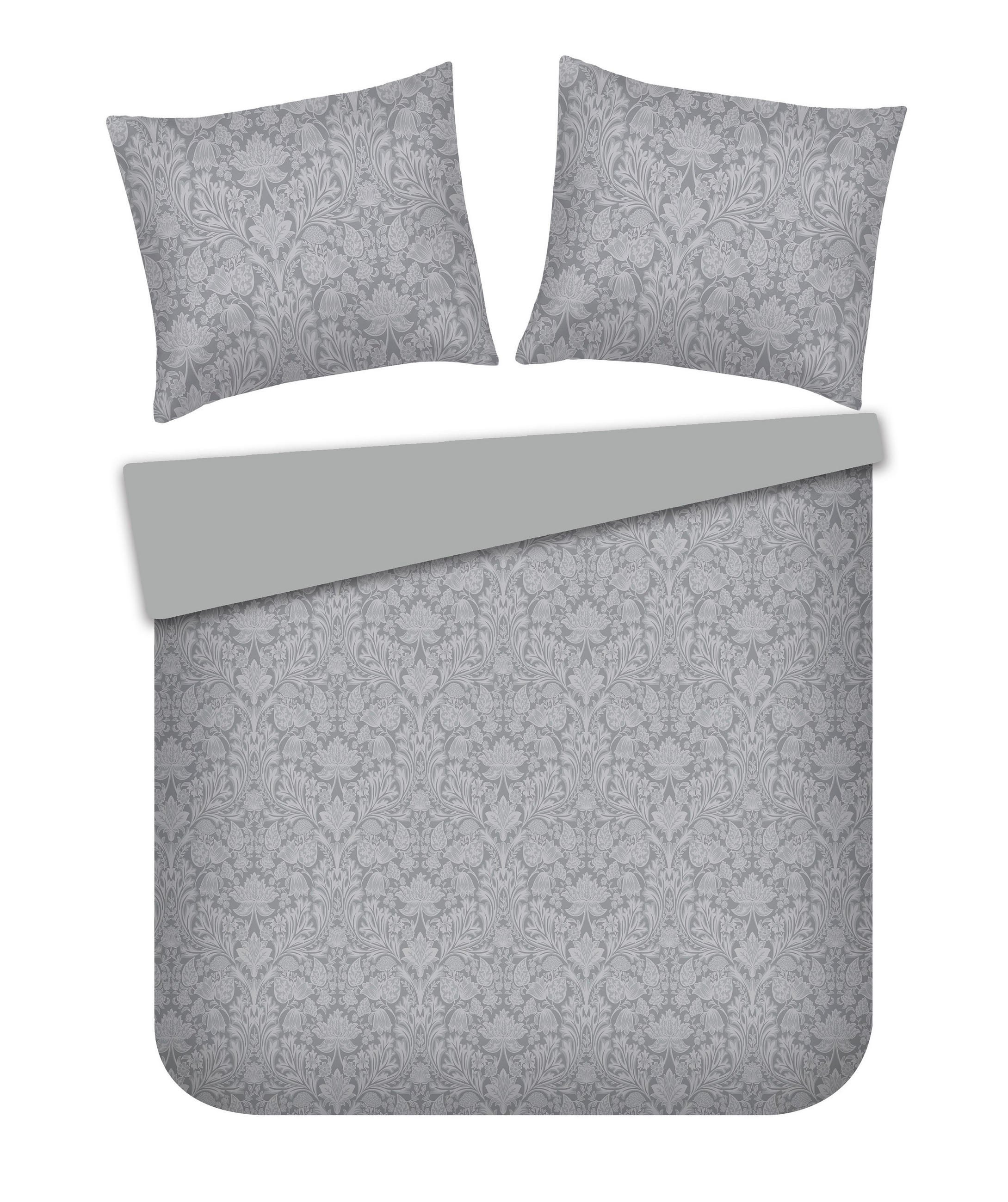 BETTWÄSCHE Diamir - Grau, Textil (160/200cm) - home&you