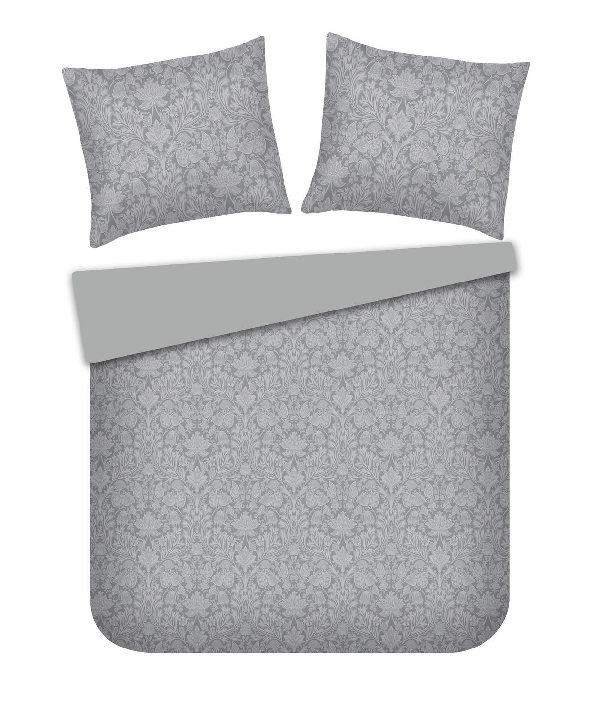 BETTWÄSCHE Diamir - Grau, Textil (160/200cm) - home&you