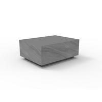 COUCHTISCH COLORADO aus GF-Beton Rechteck, Wetterbeständig, 86x66x36 cm - Grau, Naturmaterialien (86/66/36cm) - Elementi