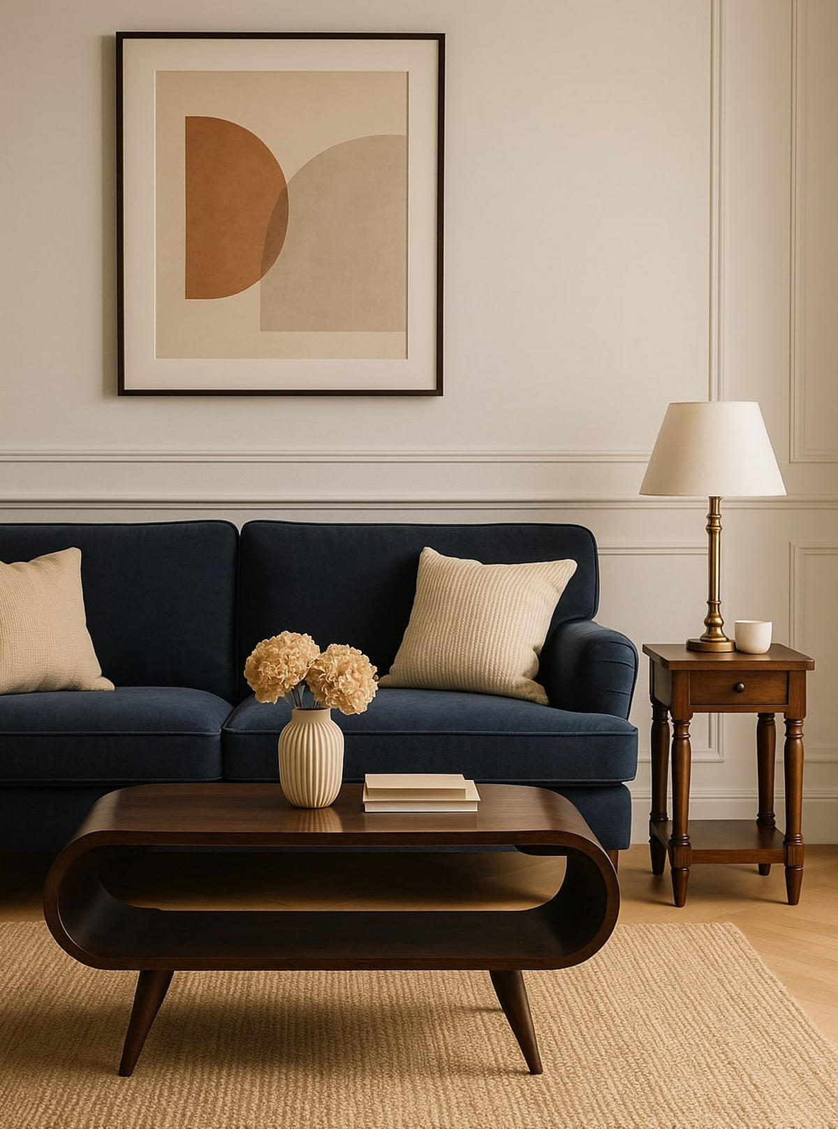 COUCHTISCH California Walnuss-Finish, 1 Regal, Dunkelbraun - Dunkelbraun, Mangoholz/Holz (80/50/44cm) - Artisan Furniture