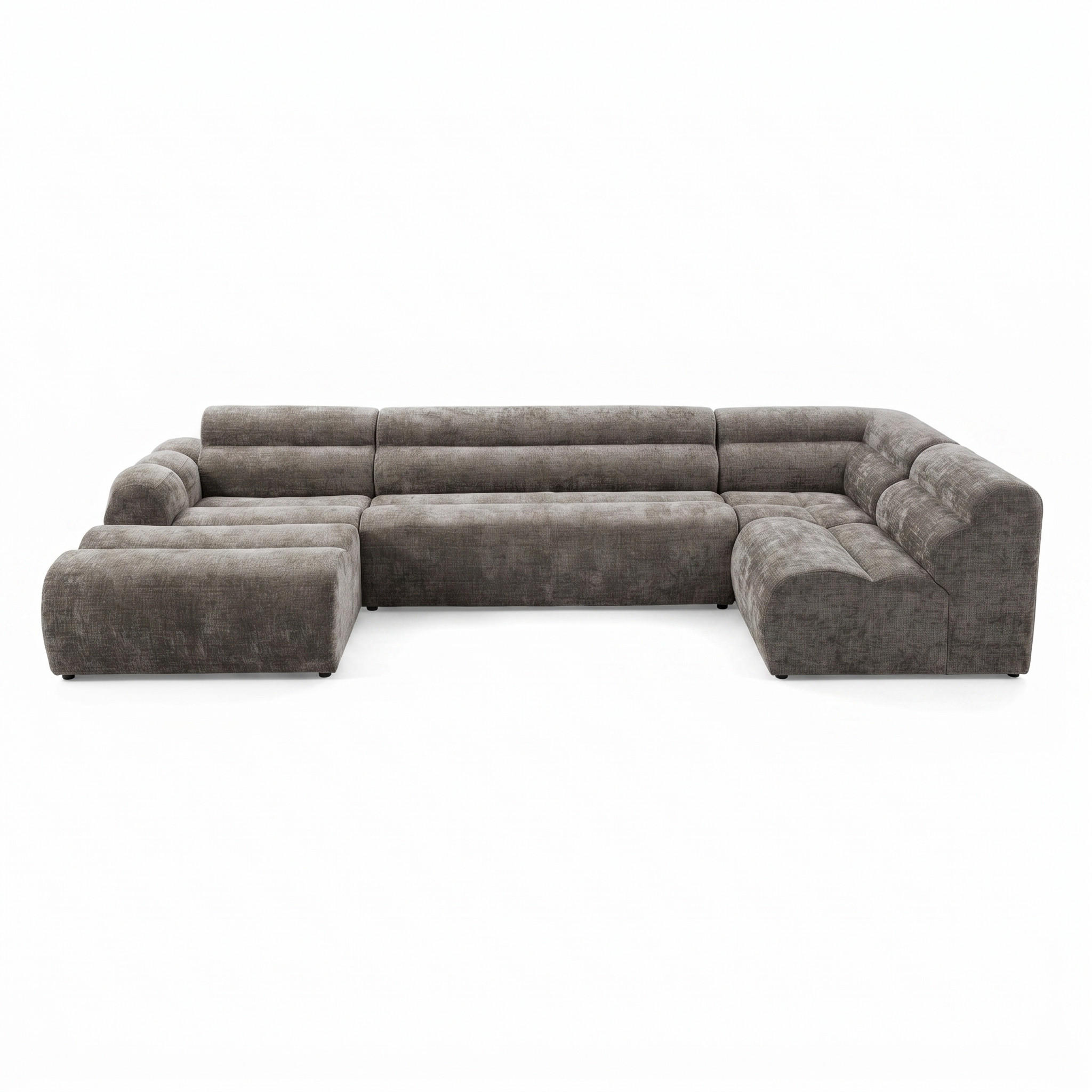 Muffo 6-Sitzer Braun 175x75x368 cm