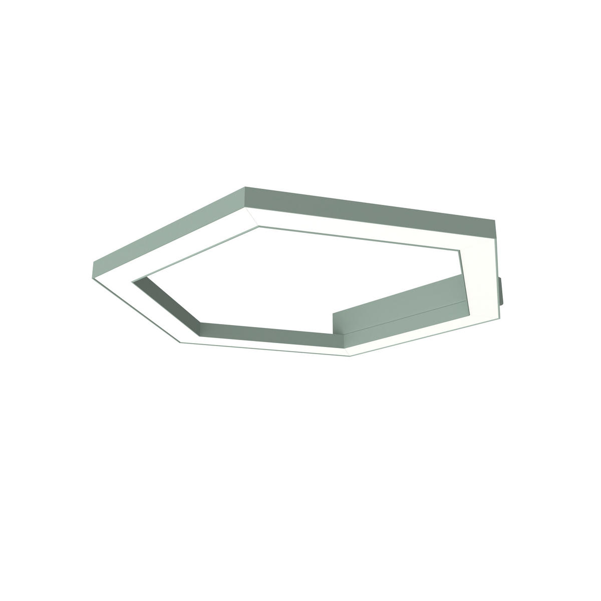 LED-DECKENLEUCHTE - Grün, Metall (1.6/3/40cm) - Lumicom