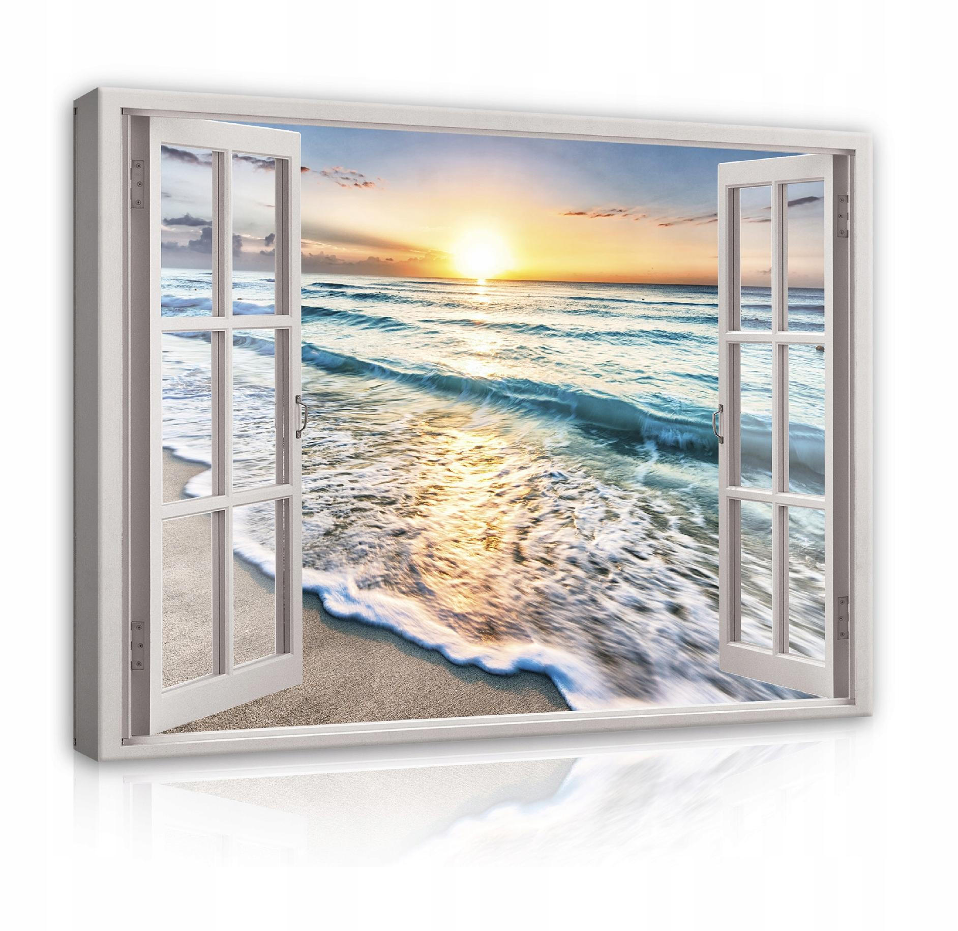LEINWANDBILDER Strand Meer Modern 100x70 - Multicolor, Holzwerkstoff (100/70cm) - Wallarena