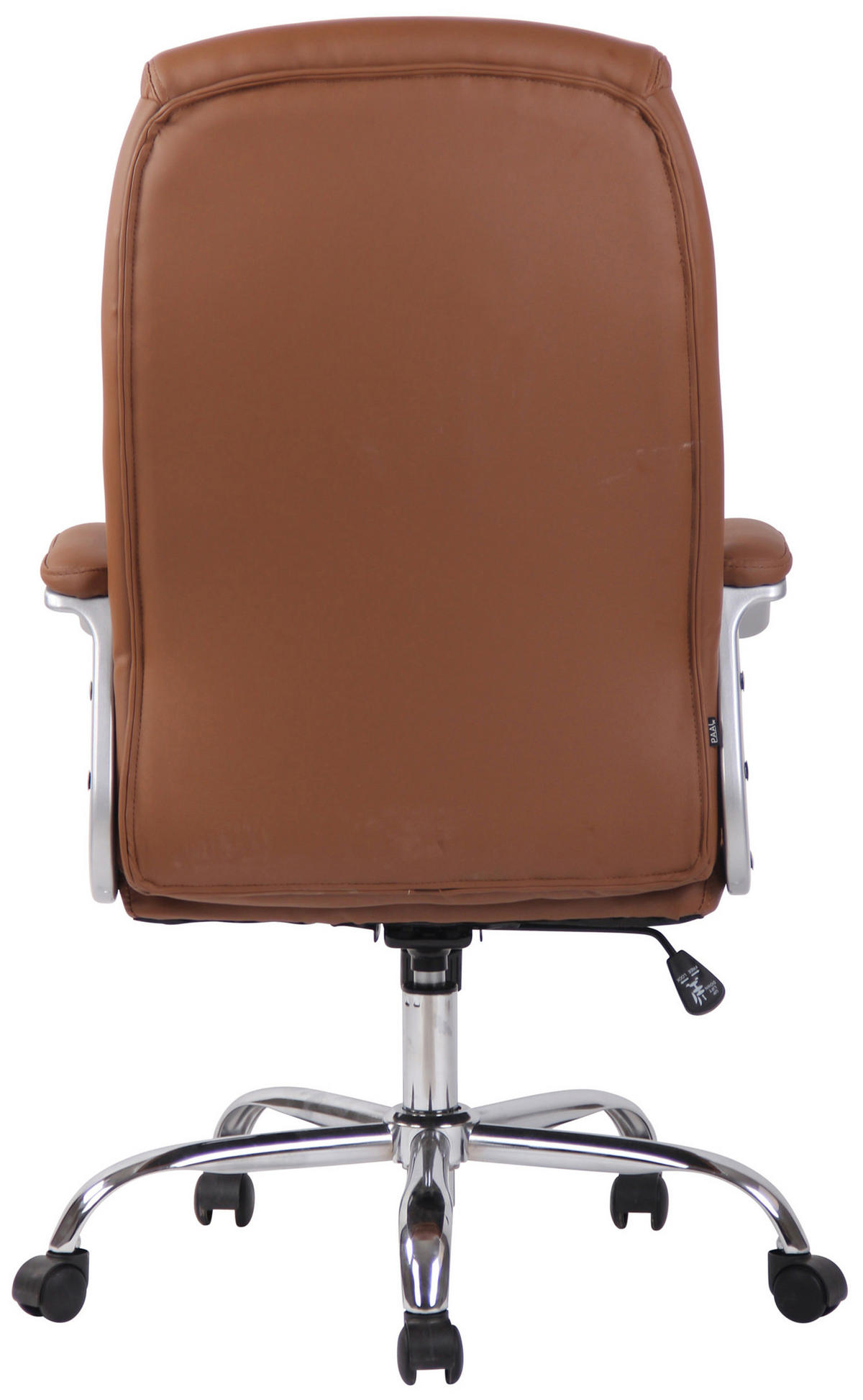 BÜROSTUHL Rhodos Schwerlast in Kunstleder, Hellbraun - Hellbraun, Textil/Metall (66/122/68cm) - TPFLiving