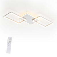 LED-DECKENLEUCHTE Nikok 45/7/80 cm - Weiß, Metall (80/45/7cm) - ZMH
