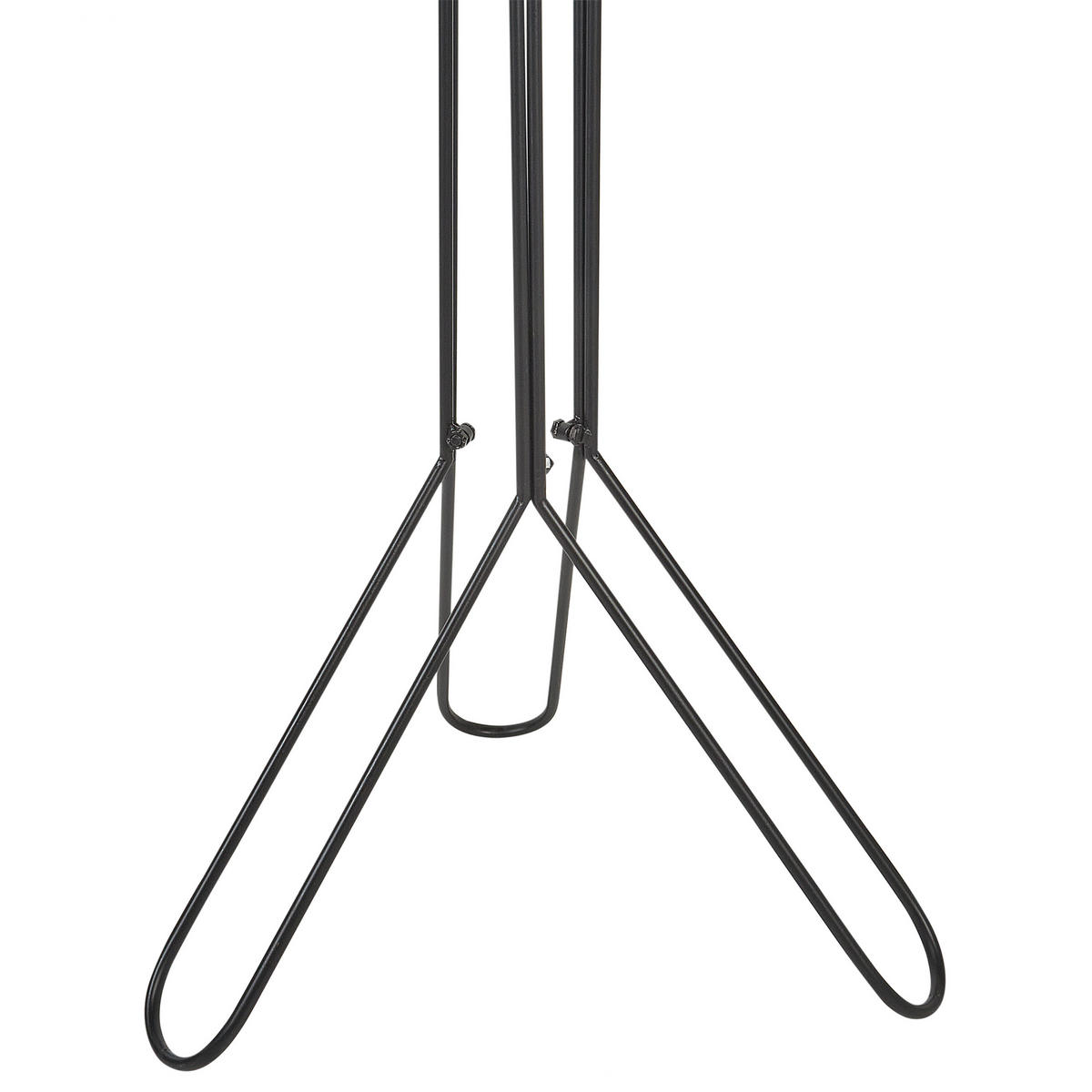KLEIDERSTÄNDER Metall schwarz 162 cm Britton - Schwarz, Metall (48/162/48cm) - Beliani