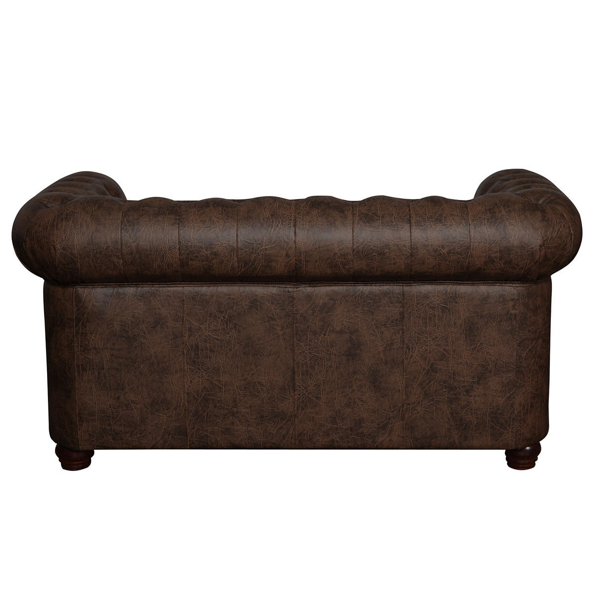 2-SITZER SOFA - Dunkelbraun, Kunststoff (148/72/86cm) - home24