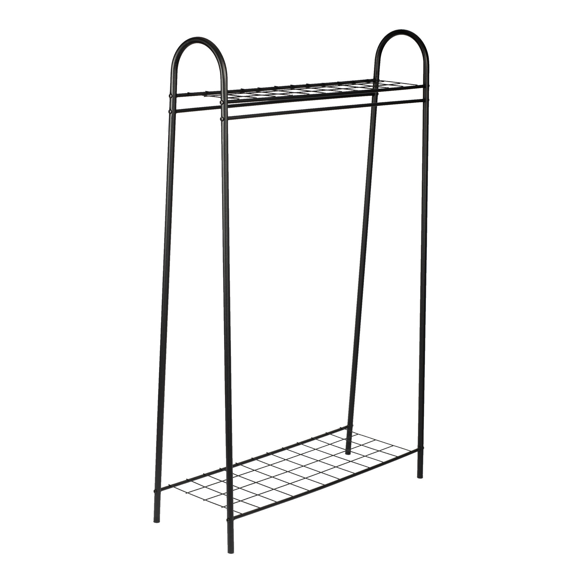 GARDEROBENSTÄNDER Hvorslev - Schwarz, Metall (89/144/33cm) - [en.casa]