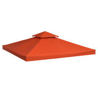 PAVILLONDACH, Polyester, Rostrot - Rot, Kunststoff (300/18/300cm) - Outsunny