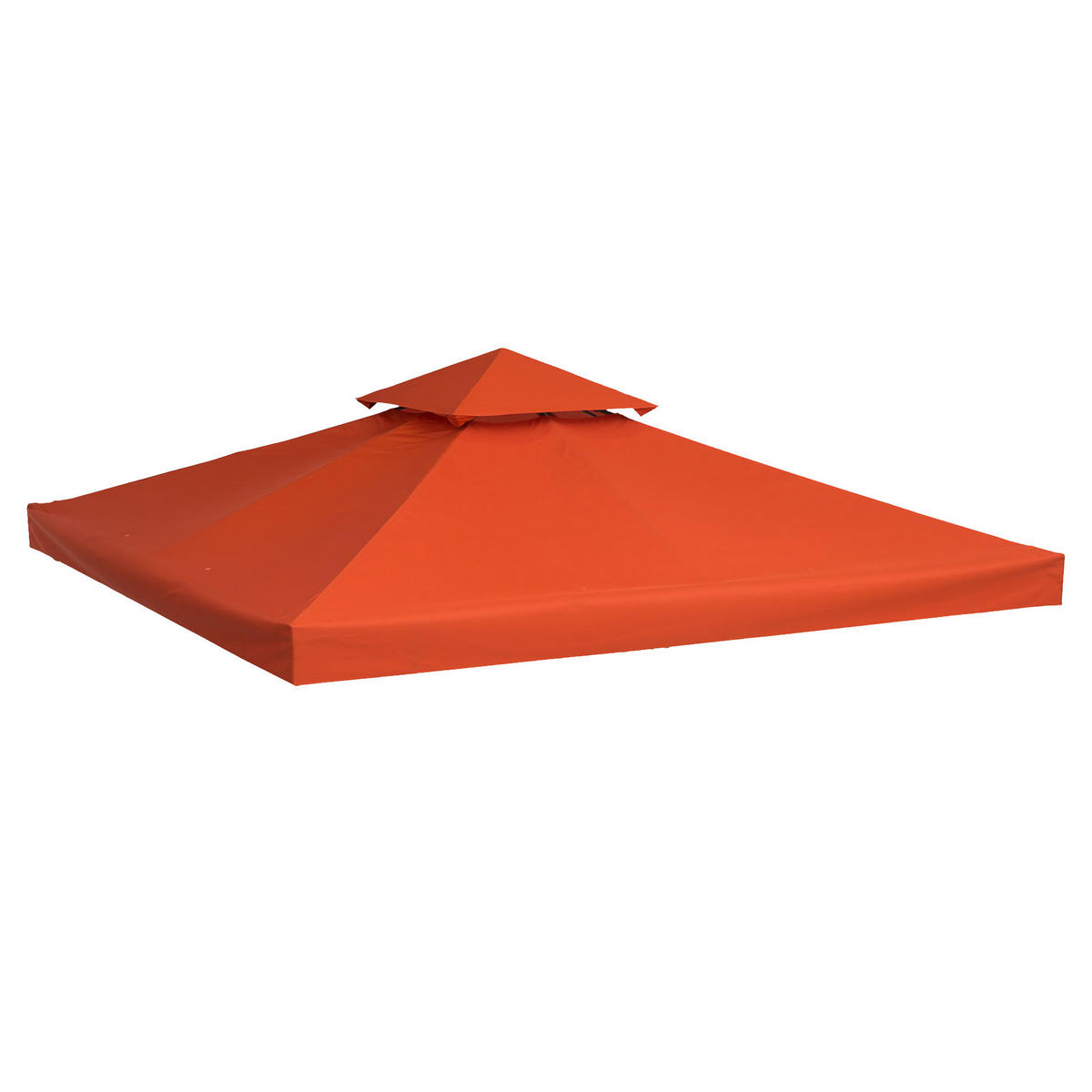 PAVILLONDACH, Polyester, Rostrot - Rot, Kunststoff (300/18/300cm) - Outsunny