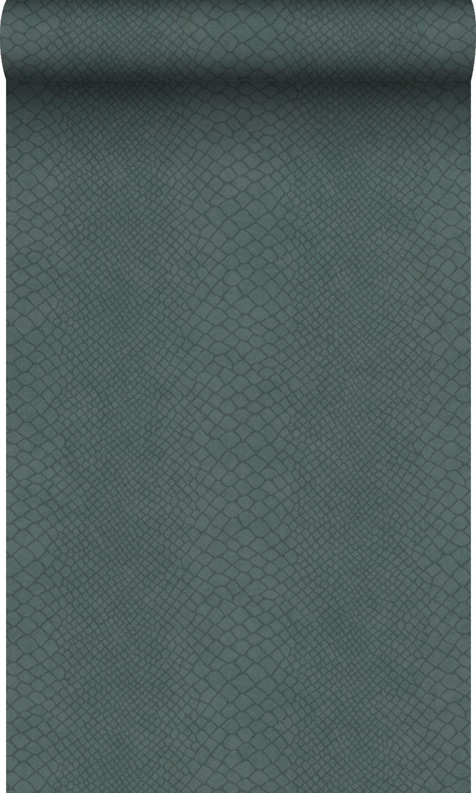 TAPETE Schlangenhaut-Motiv 53 cm x 10.05 m - Blau, Papier (53/1000cm) - Origin Wallcoverings
