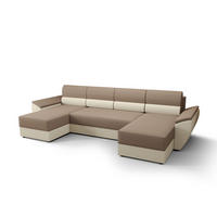 ECKSOFA REBIU2 RAINBOW 05+16 mit Schlaffunktion - Beige, Textil (326/86/140cm) - Bedante