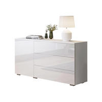 KOMMODE Paris 110 - Weiß Hochglanz/Weiß, Holzwerkstoff (111/68/39cm) - MIRJAN24