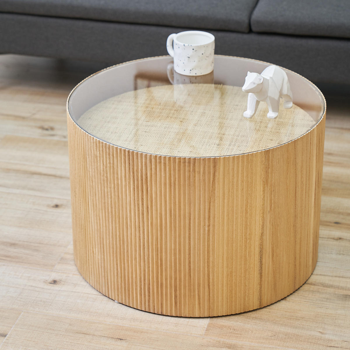 BEISTELLTISCH CARLA Natur - Beige, Holzwerkstoff (59/59/39cm) - SVITA