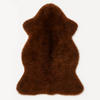 SCHAFFELL Natur Lammfell Weich Flauschig Wohnteppich, Braun, ca. 130 cm - Braun, Fell (70/130cm) - Provellus