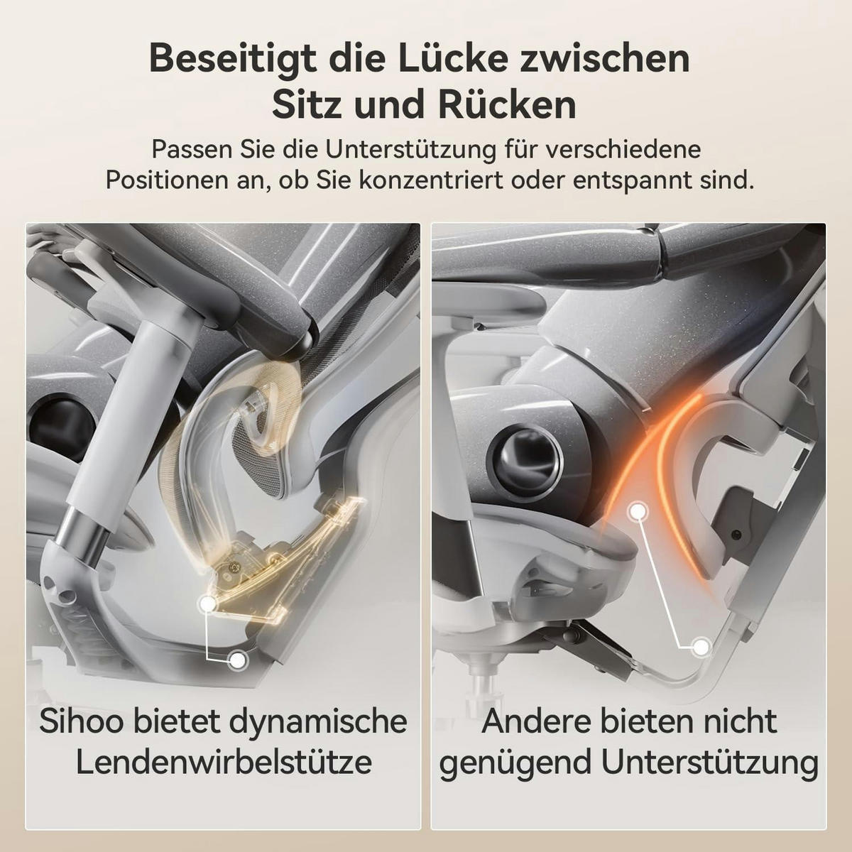 BÜROSTUHL Doro C300 Ergonomisch Weiß - Grau, Textil (75/65/117cm)